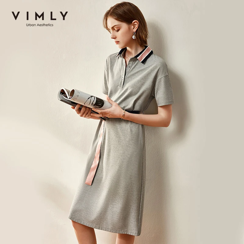 Женское винтажное платье поло Vimly лоскутное повседневное облегающее