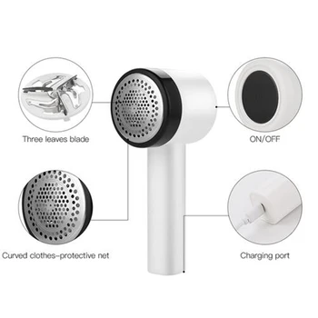 

Portable USB 5V Lint Remover Sweater Hair Ball Trimmer Clothes Fluff Fabric Fuzz Shaver Shaving Cutter Trimmer For Home Travel