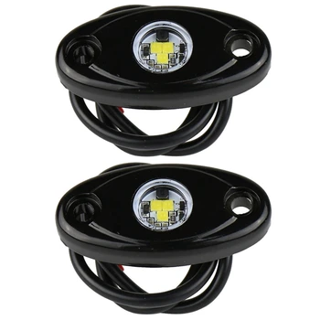 

2 X 9W Led Rock Light Kit For Jeep Atv Suv Offroad Car Truck Boat Underbody Glow Trail Rig Lamp Underglow Led Lights Waterproof