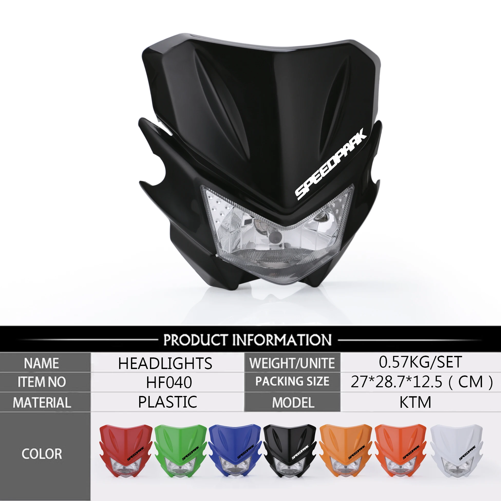 

Cross-Border Selling ktm suv Refit Headlight Universal Motorcycle Headlight Ghost Mask 12V 35W