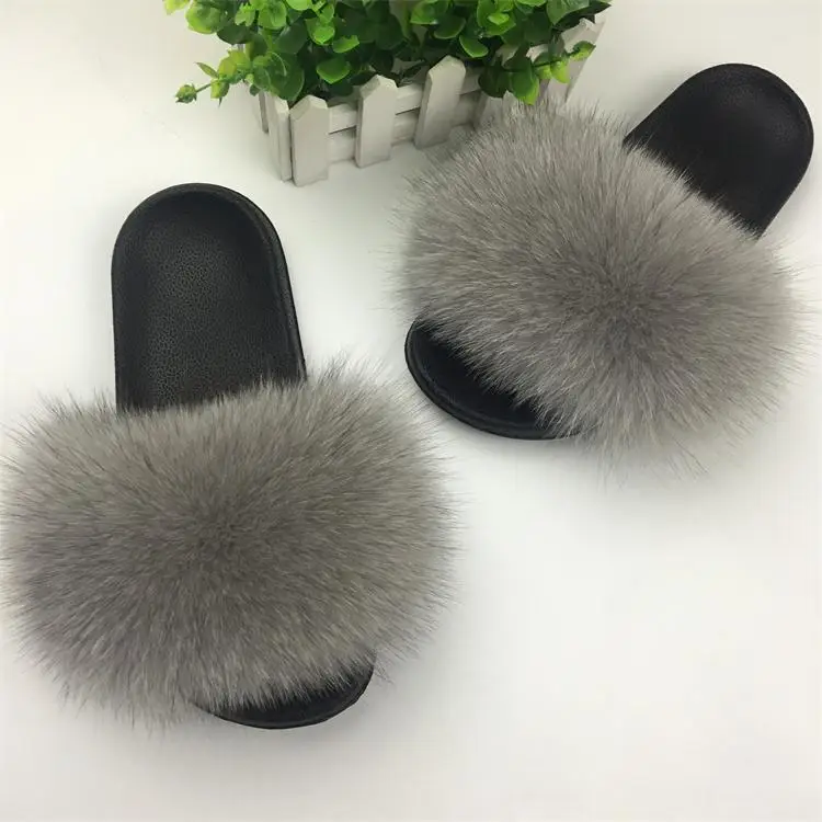 

2017 Spring And Summer New Style Ozhouzhan Europe And America Fox Fur Flat A- line Furry Korean-style Fur Clothing Outer Wear Ho