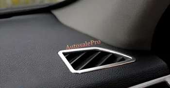 

For BMW X5 E70 2008 2009 2010 2011 2012 2013 Stainless Inner Upper Air Condition Vent AC Cover Trims 2pcs RedBlueSilver
