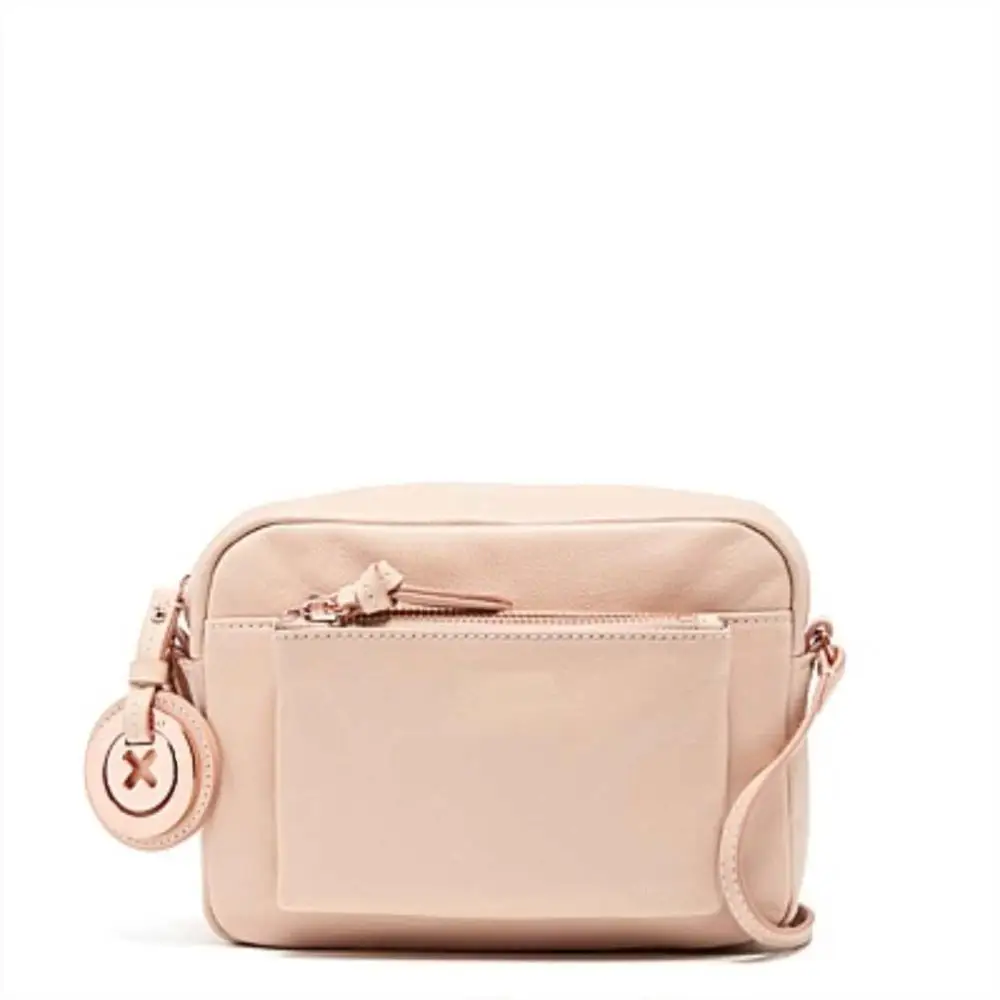 

NEW ARRIVED LOVELY LEATHER PANCAKE COLOR ROSEGOLD SUPERNATUAL HIP BAG