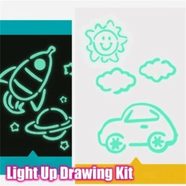 Draw With Light Fun painting board luminous board children's luminous