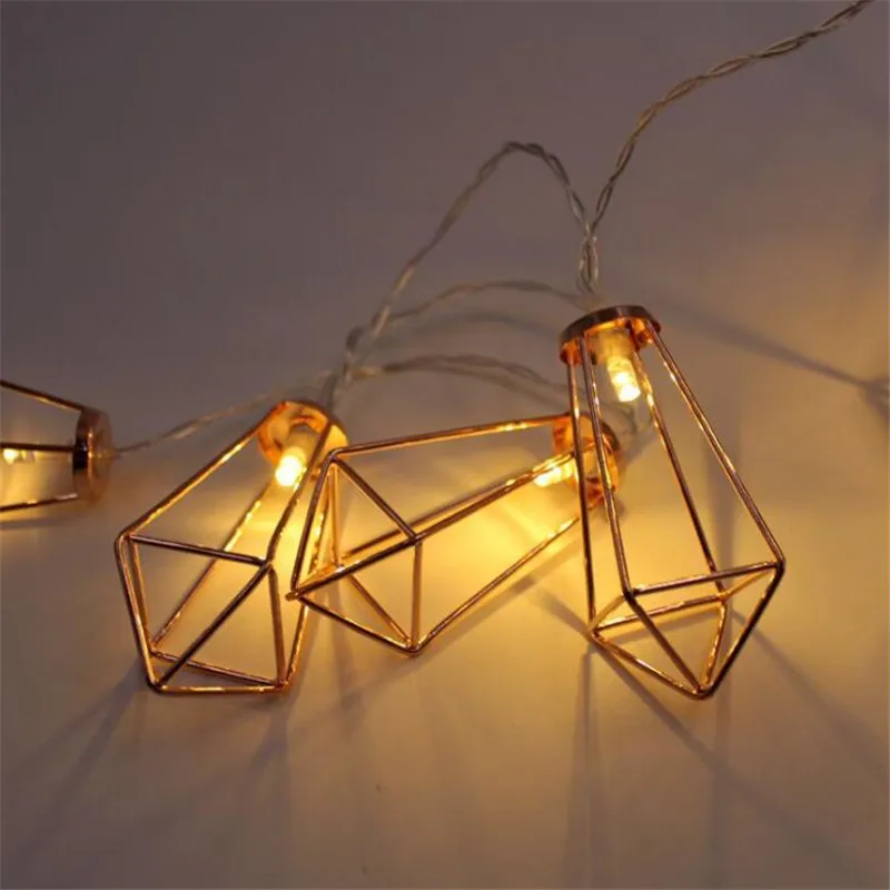 

Nordic Style Iron Night Light String LED Battery Powered Lamp Christmas Decoration Holiday Party Garden Fairy Lights Home Decor