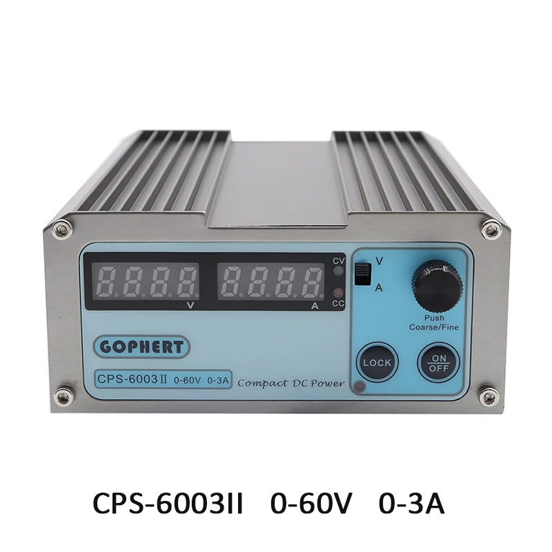 Gophert CPS-6003II 110 V/220VAC до 0-60V 0-3A Мини DC Регулируемый цифровой импульсный источник Питание 60V 3A трансформатор импульсивный источник питания PSU