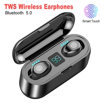 

TWS Headphones Bluetooth 5.0 Wireless Earphones 3D Stereo Sound Earbud Sports Earphone with Portable Charging Box