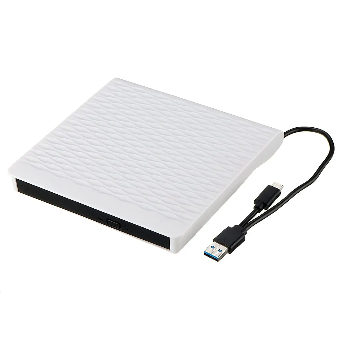 White Универсальный Тип C USB 3,0 внешний CD DVD Оптический привод портативный тонкий DVD-RW горелки проигрыватель для ПК ноутбук Настольный Windows - Цвет: White