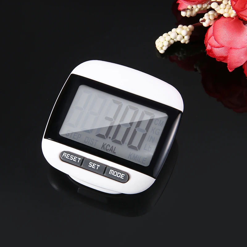 

1pc Large LCD Waterproof Step Pedometer Sport Calorie Counter Walking Running Distance Fitness Equipment Pedometer