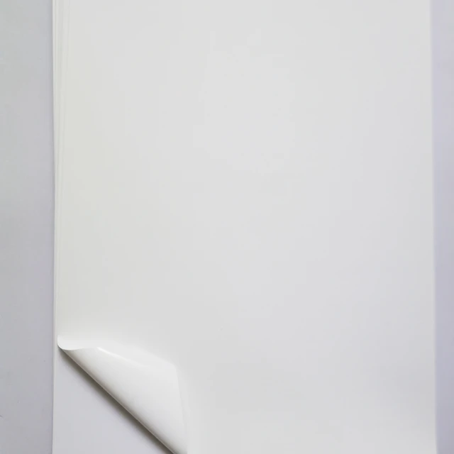 Autocollant en vinyle A3 blanc vierge imperméable, papier d'étiquette pour  imprimante laser, bonne qualité d'impression, 50 feuilles