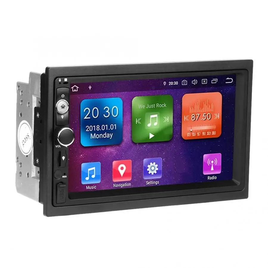 7 дюймов 4 Гб+ 64 ГБ Автомобильный мультимедийный gps навигатор DVD Wifi радио стерео для Android 9,0 PX5 araba aksesuar