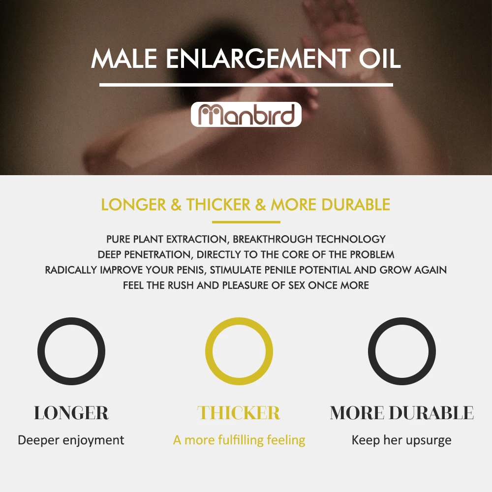 Manbird Penis Enlargement Oil Pene Thicken Increase Oil Sex Delay Penis Care Viagar Extender Enhancers Cock Dick Bigger Cream (11)