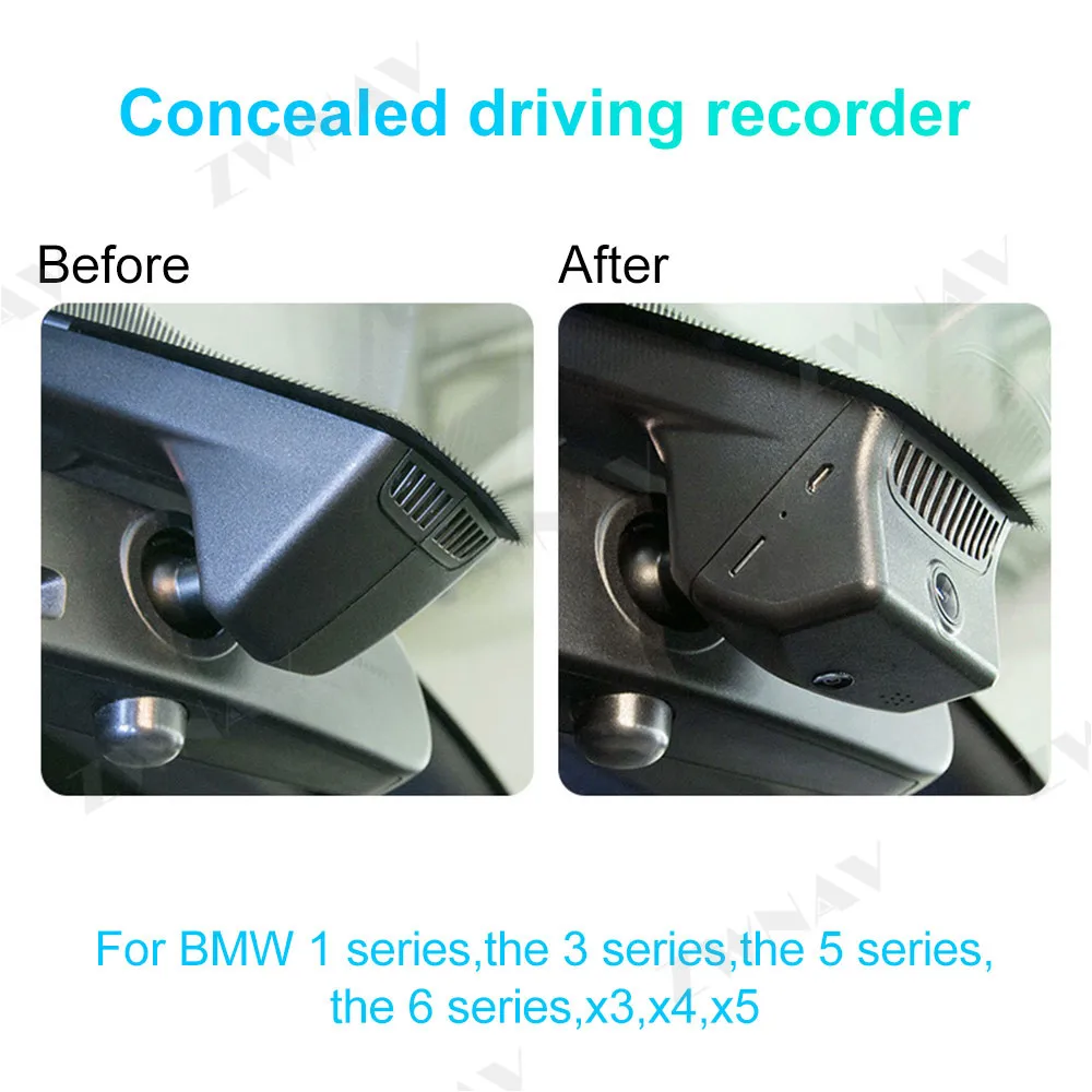 Скрытый HD рекордер для вождения предназначенный BMW X5 2019 H DVR Dash cam автомобильная