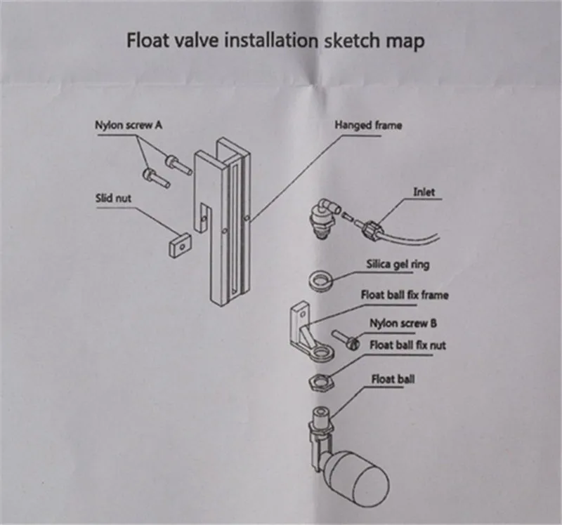 1"/4" Bubble Magus Aquarium RO Reverse Osmosis Water Auto Refill Shut Float Valve Sump 50-75 Gallon Water