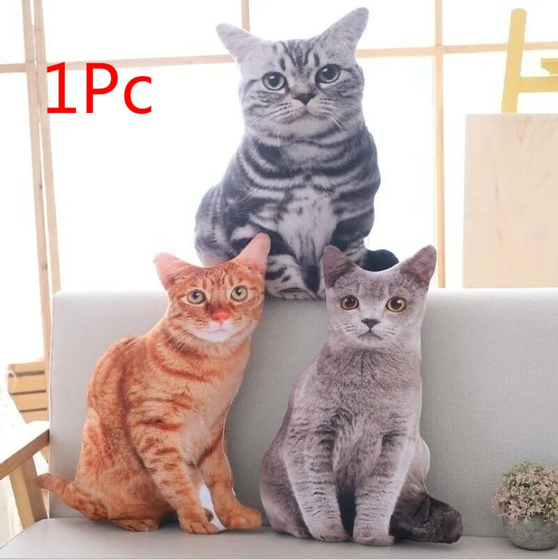 1 шт. 50 см 3D имитация кошки Подушка кошка кукла плюшевая игрушка для дивана Декор