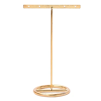 

4 Hole T-bar Jewelry Earring Necklace Display Rack Holder Organizer Showcase