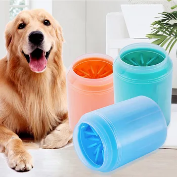 

Portable Dog Paw Cleaner Cup Pet Feet Washer Cat Dirty Paw Cleaning Cup Soft Pets Foot Wash Tool Large Dogs Cosmetic Products