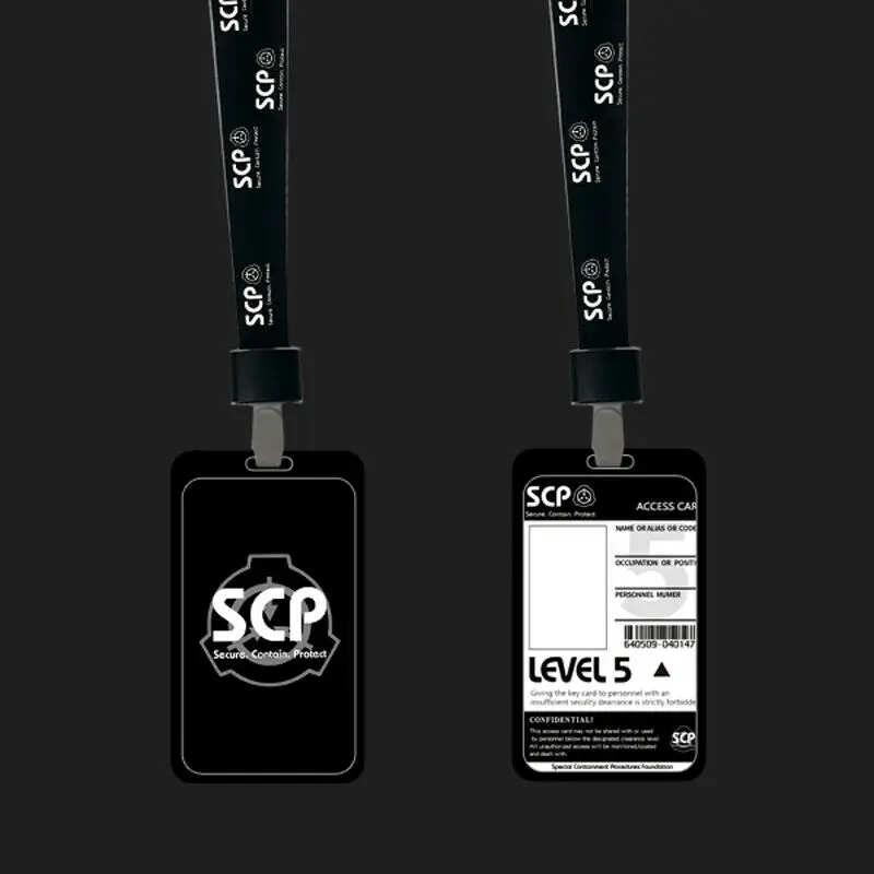 53 Manufacturing] SCP Foundation Peripheral Card Stickers Cup Stickers  Notebook Stationery Lanyard Card Holder Combination D - AliExpress