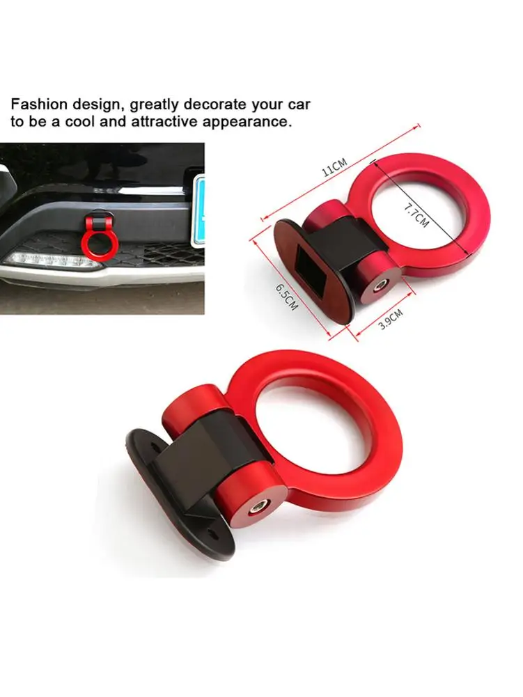 Trailer Hook Car Modification Universal Decorative ABS Adhesive Adjustable Ring | Автомобили и мотоциклы