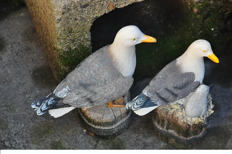 Модель чайки seabird принт с птицами Садовый пруд