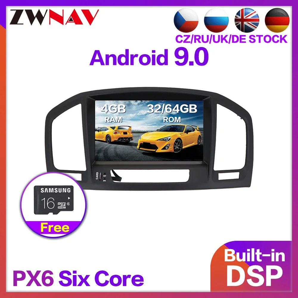 4+64 Android 9.0 Car Stereo Smart Multimedia DVD Player GPS for Opel Vauxhall Holden Insignia 2008-2013 Audio radio BT head unit
