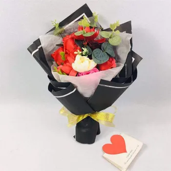 

Soap flowers Hand-made rose Christmas and valentine's day gifts Korean package bouquet of flowers Simulated rose bouquet