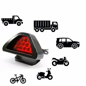 

Universal F1 Style Triangle 12 LED Car Rear Stop Tail Lamp Triangle Brake Light