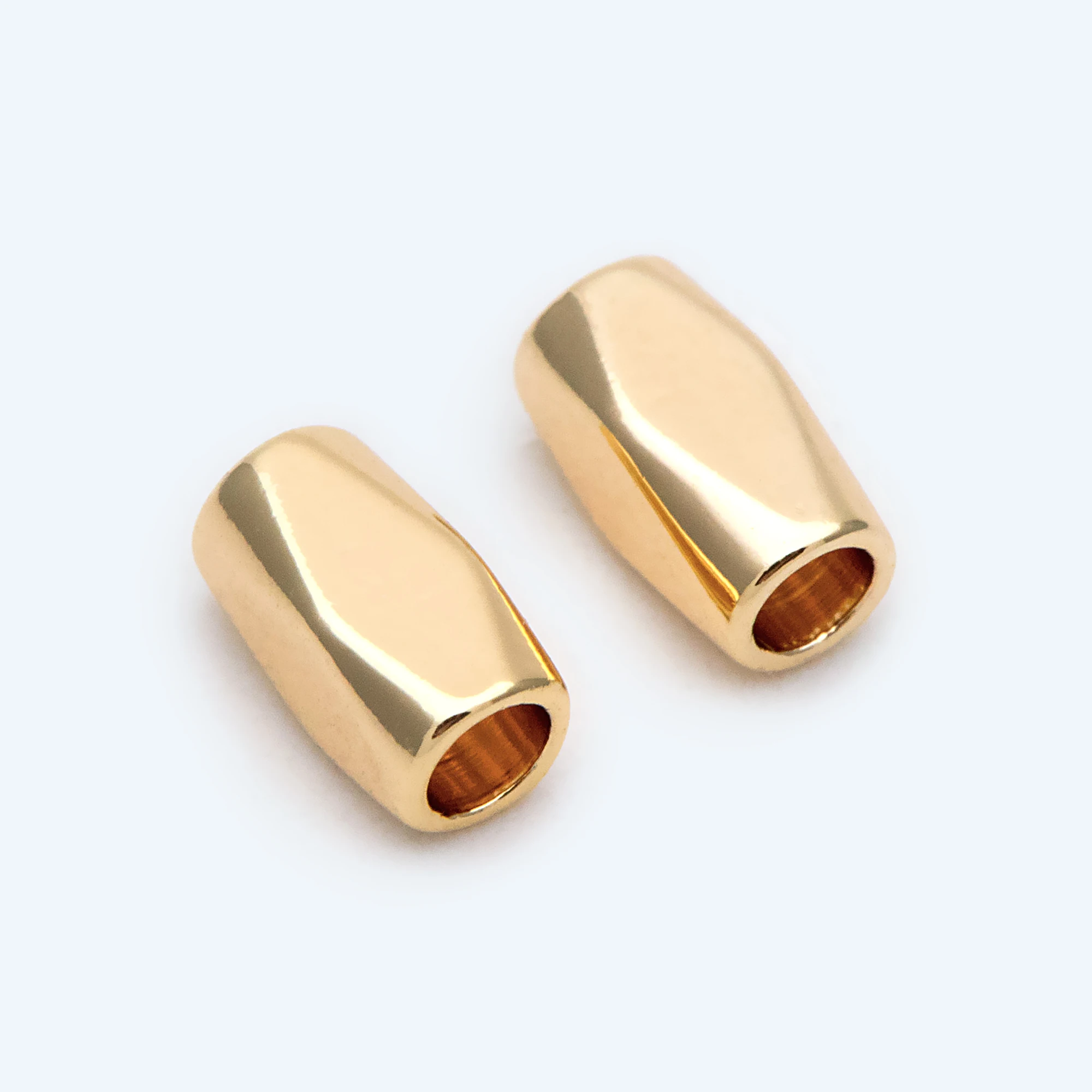 

Бусины в форме трубки 20 шт, 6x3 мм, блестящее золото 18K (Φ)