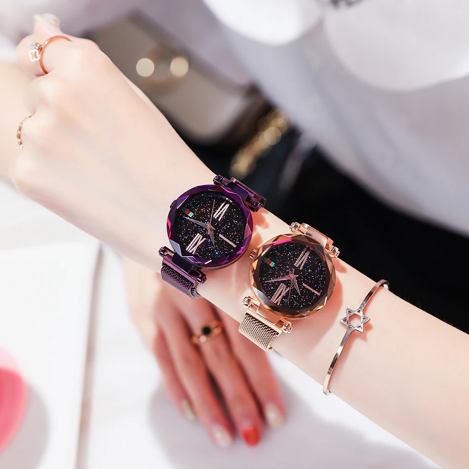 Zegarek Damski SUNKTA, женские часы с сеткой, с магнитом, женские модные спортивные часы, водонепроницаемые кварцевые часы для женщин, Relogio Feminino
