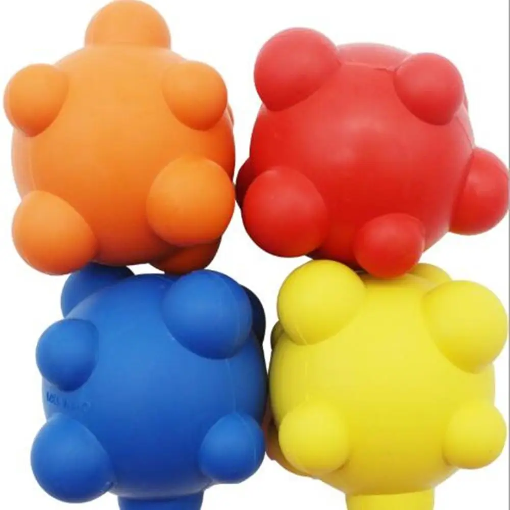 

Dog Toy Rubber Ball Chew Dispenser Leakage Food Play Ball Interactive Pet Dental Teething Training Toy Random Color