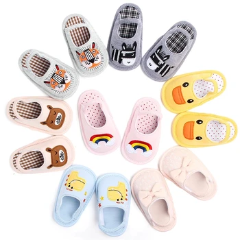 

Baby Shoes Home Floor Baby Girl Boy Shoes Cotton Anti-Slip First Walker Baby Girl Boy Shoes