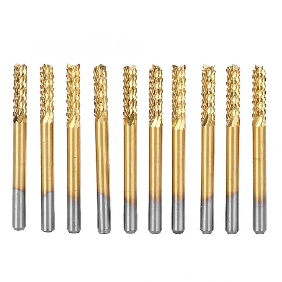 Карбидная Концевая фреза 3 175 10 шт./компл. 1/8 мм|milling cutter|carbide end millend mill |