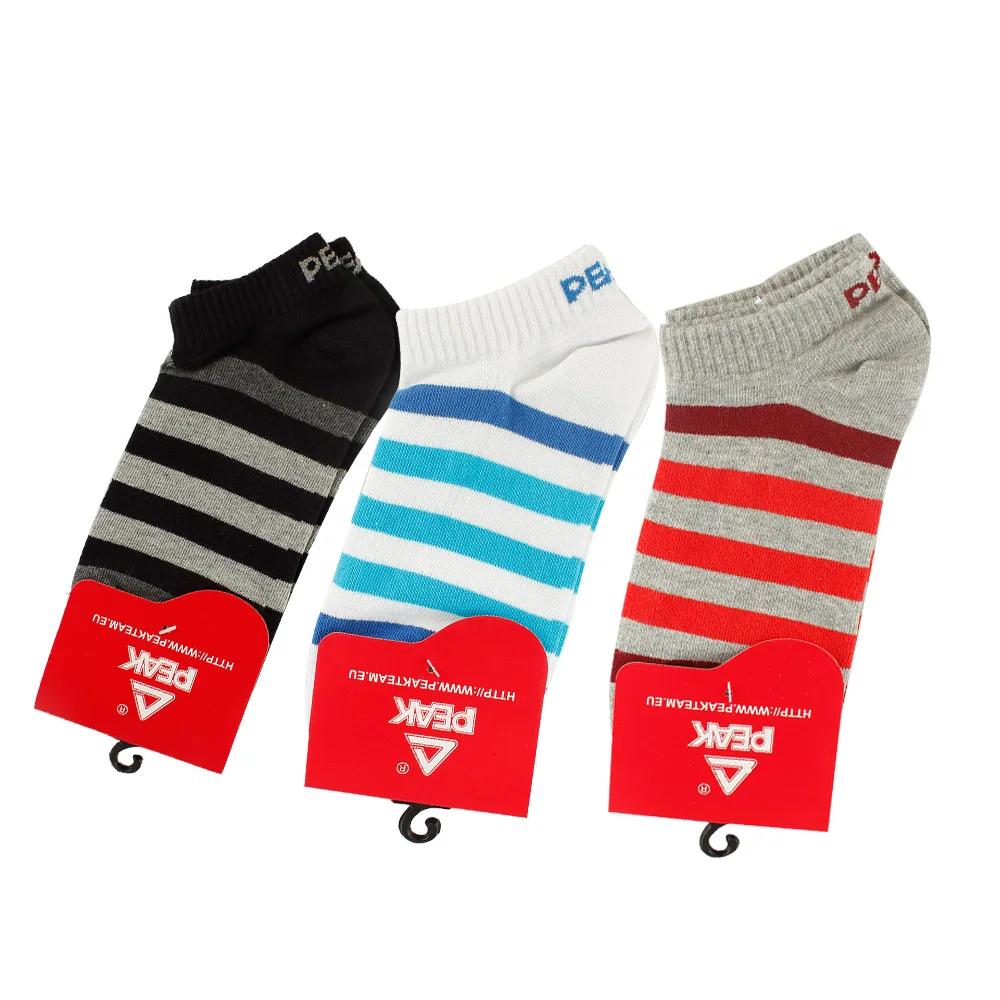 

PEAK sports sockes with Cycling pattern for Men Sport Breathable Road Bicycle Outdoor Sports Racing Basketball Socks 3 Pairs