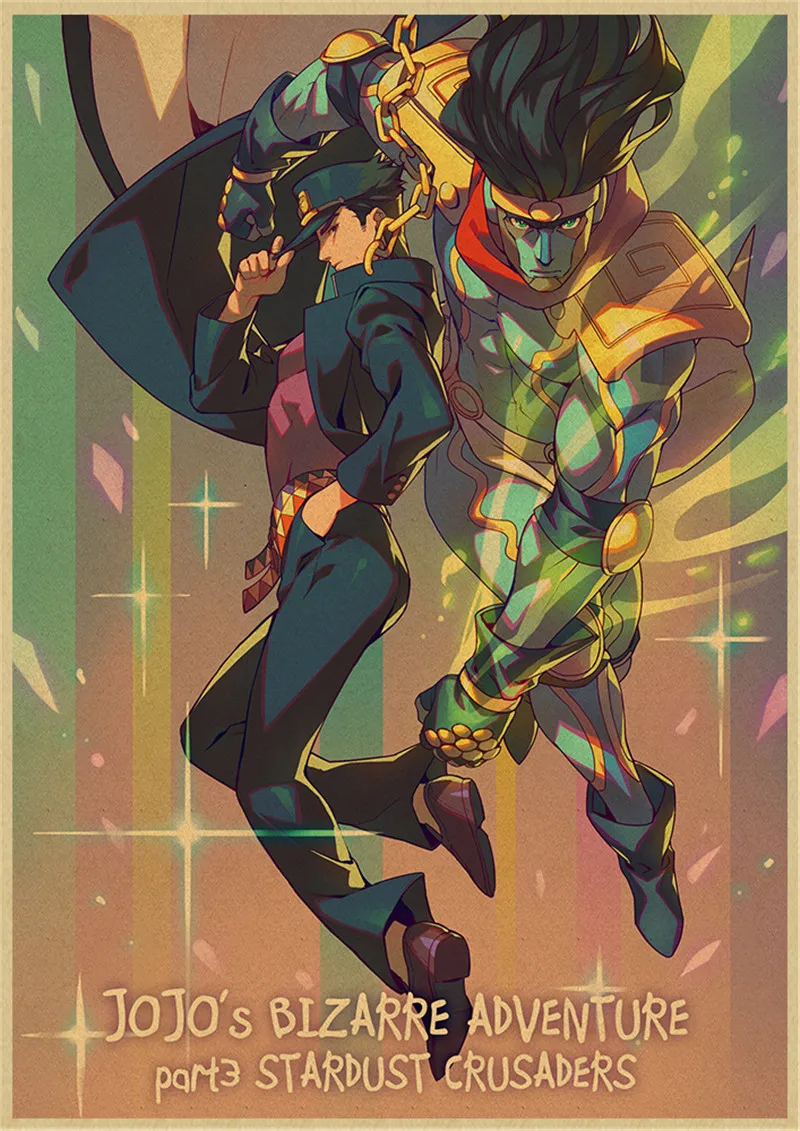 JoJo's Bizarre Adventure JOJO Cafe Retro Abstract Painting