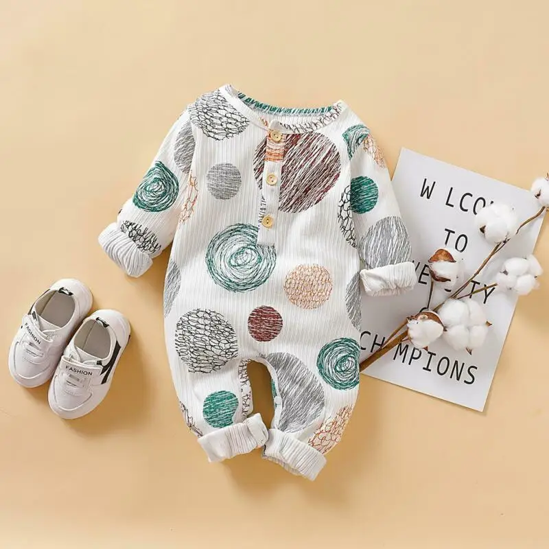 Toddler Rpmper Newborn Baby Girl Autumn Cotton and linen Romper Jumpsuit Outfits Cotton Cute Clothes