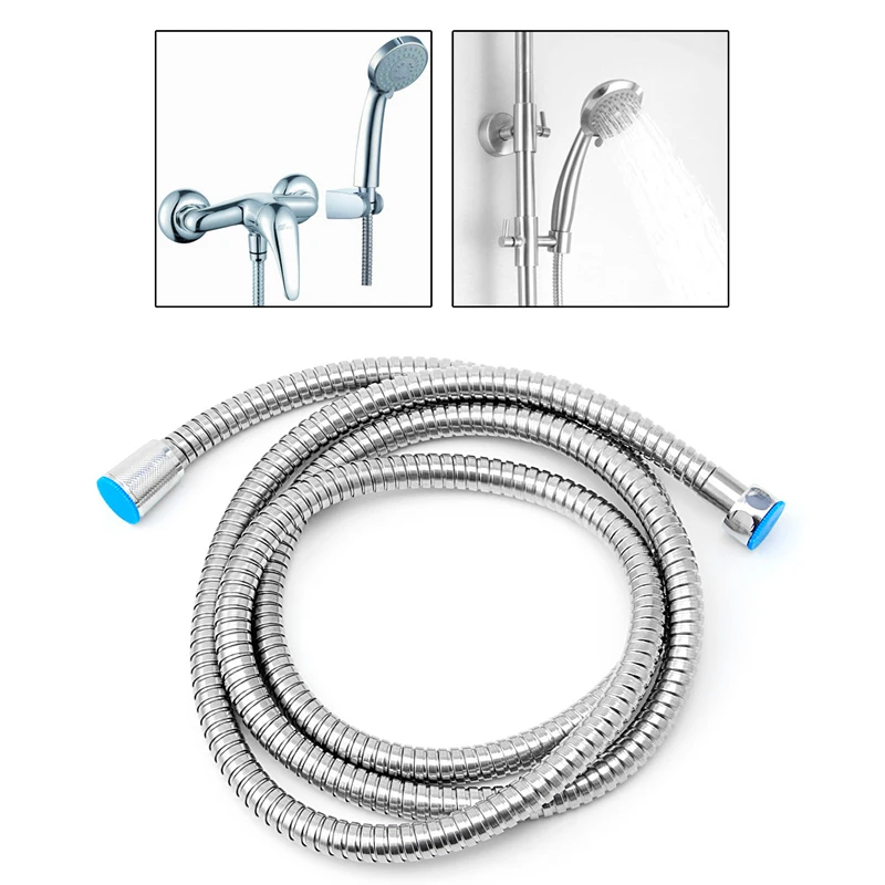 Гибкий Душевой шланг 2 м из нержавеющей стали для ванной комнаты, водонагреватель, насадка для воды, труба, новинка, Прямая поставка, поддержка