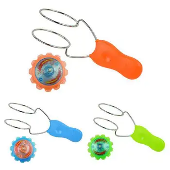 

Children UU Ball Toy Educational Trumpet Magic Hand Gyro Fly Forward Light Magnetic Flashing Spinning Top Random Color 1PC