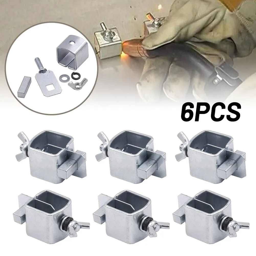 6Pcs Butt Welding Clamps Car Plate Butt Joint Welding Soldering Clamp