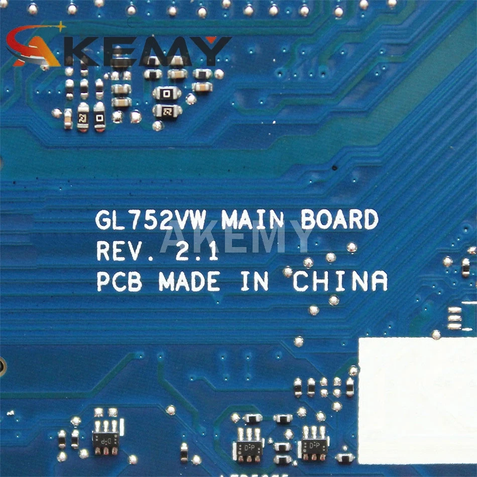 GL752VW original mainboard for ASUS ROG FX71PRO ZX70V GL752VL GL752V Laptop motherboard with I7-6700HQ GTX960M 2GB