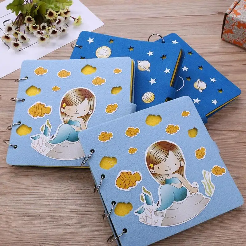 Cute DIY Creative Photo Album Unique Baby Growth Scrapbook w/12pcs Water Pen Home Decoration Accessories | Дом и сад
