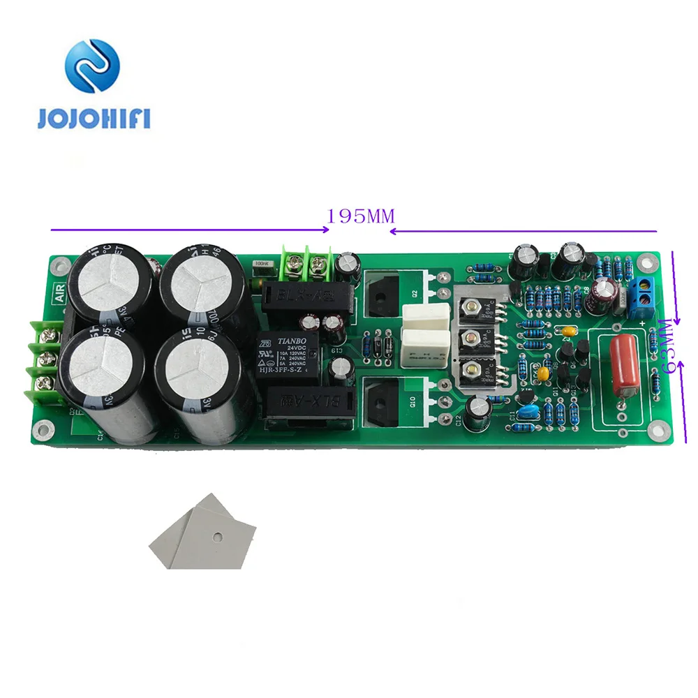 MX90 90W Mono Power Amplifier Finished Board with Speaker Rectifier Power Protection Relay & Rectifier Filter Capacitor 4700UF*4