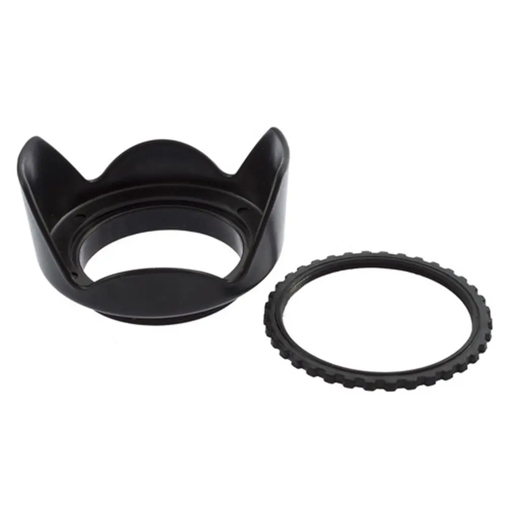 52mm Flower Petal Tulip Lens Hood Screw Mount For Canon digital Camera
