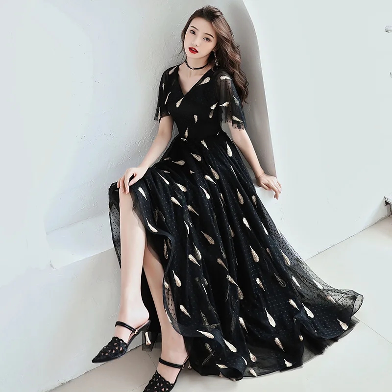 Bridesmaid Dresses for Girls Elegant V-neck Wedding Guest Dress A-Line Long Special Occasion Dresses Qipao Bridesmaid Dresses for Girls Elegant V-neck Wedding Guest Dress A-Line Long Special Occasion Dresses Qipao