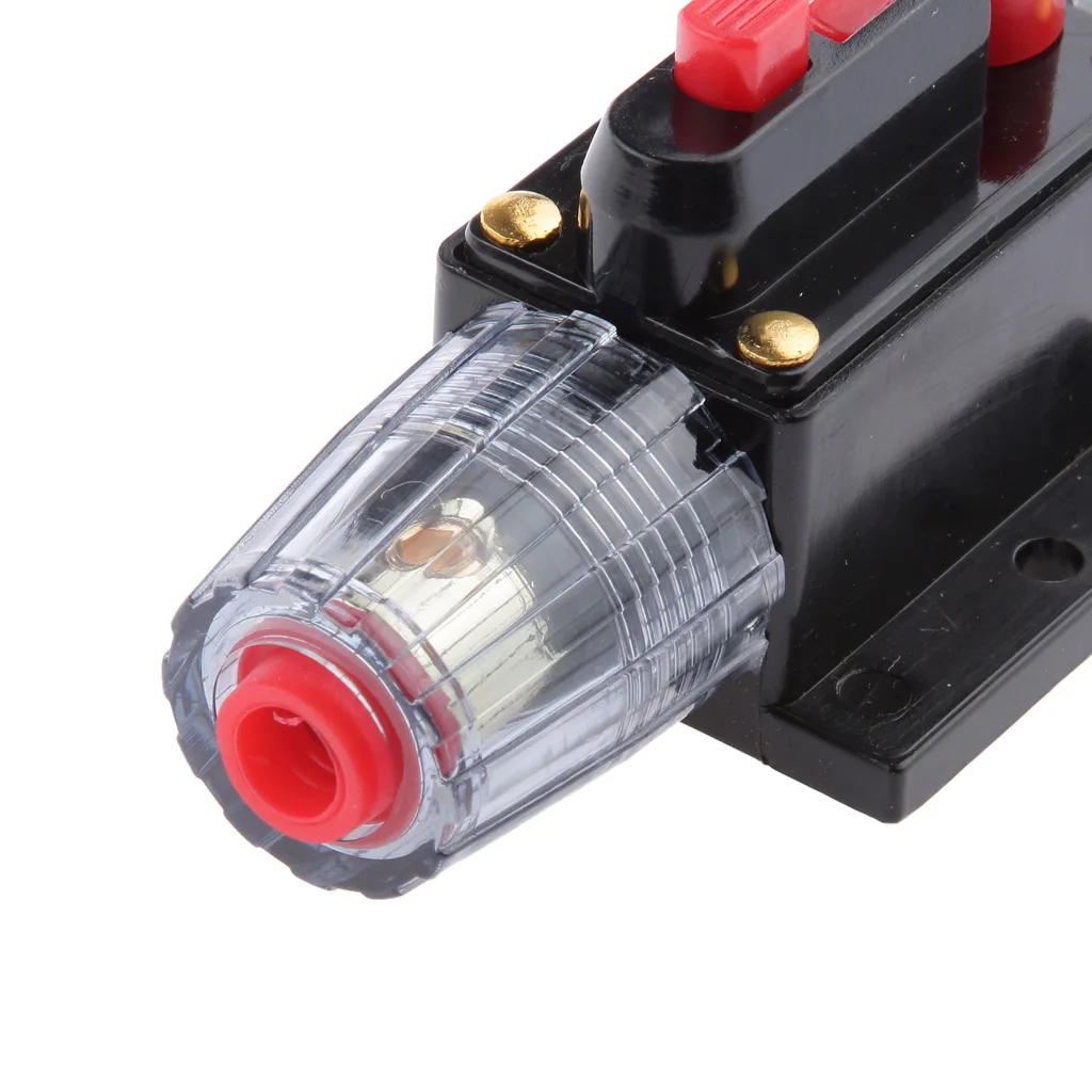 Interruptor de circuito automático en línea 12V-24V 100A Manual Interruptor de reinicio CAR AUDIO FUSIBLE B6H2