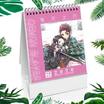 

2020 Anime Demon Slayer Calendar Kimetsu No Yaiba Blade Of Demon Destruction Slayer DIY Cartoon Characters Calendars