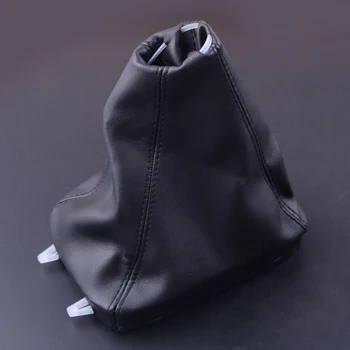 

beler Black PU Leather 5 Speed Gear Gaiter Boot Cover Fit for SAAB 9-3 2003 2004 2005 2006 2007 2008 2009 2010 2011 2012
