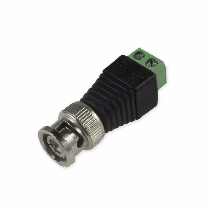 100 шт./лот Коаксиальный CAT5 Разъем-переходник для камеры cctv мужской разъем(используется для CCTV камера AHD камера IP камера и DVR/NVR