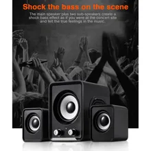 Колонки для ПК стерео звук мультимедиа Питание от USB для ноутбука и компьютера