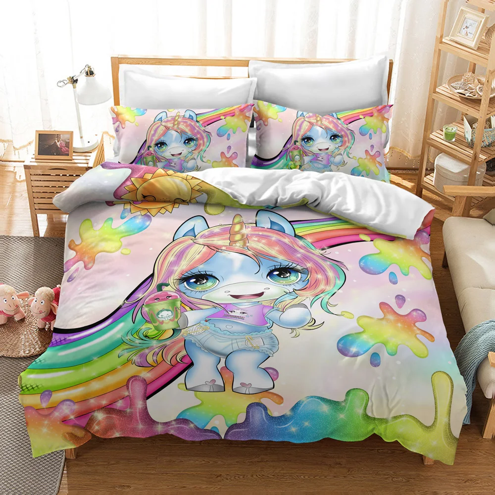 3D Printed Poopise For Girls Comforter Bedding Set Queen Twin Single King Size Duvet Cover Set Pillowcase Home Luxury Kids Gift