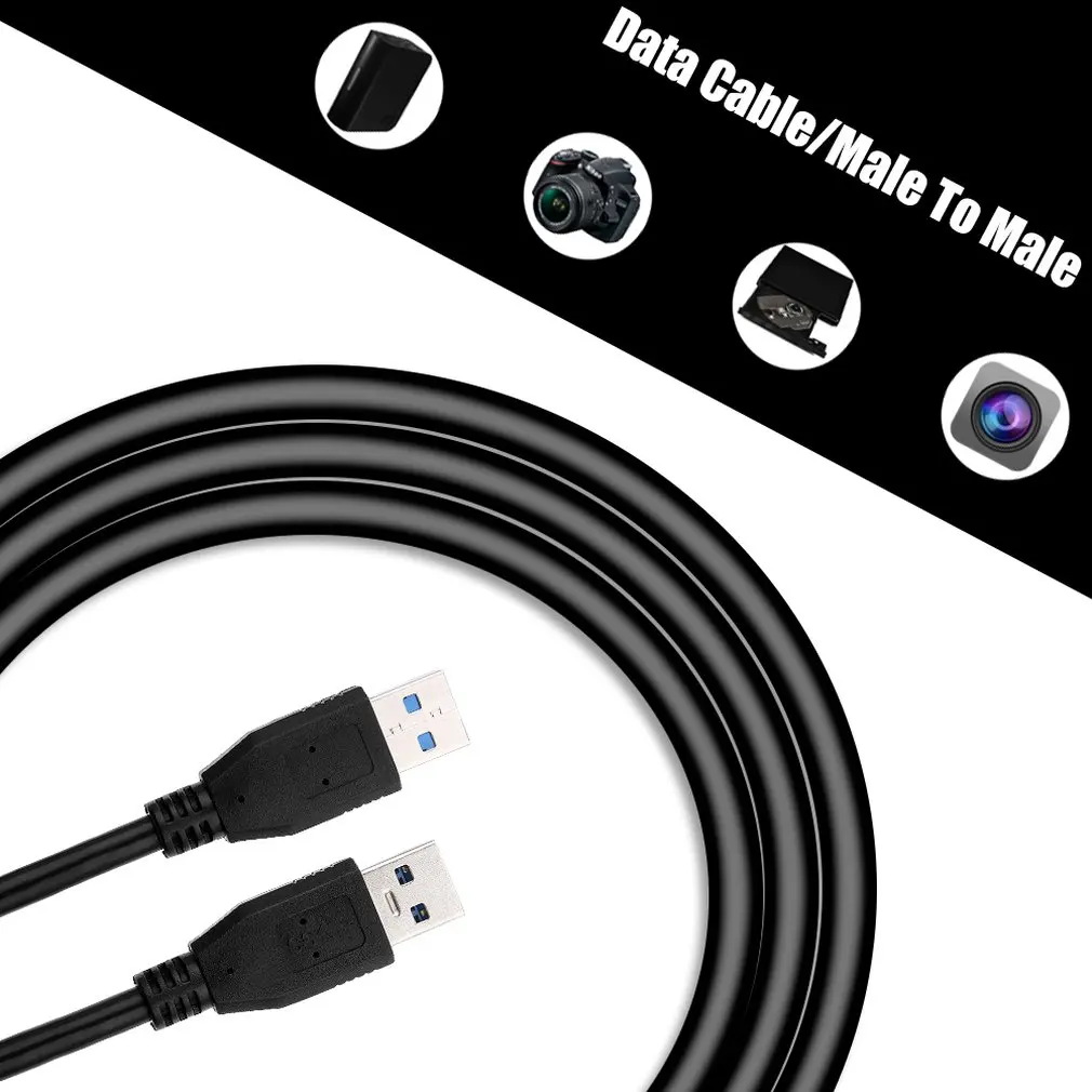USB 3,0 мужчина к мужчине USB к кабель USB шнур для передачи данных 3 силиконовый шнур